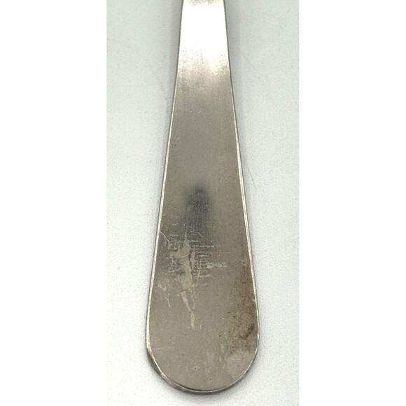 Vintage Silver Plated Salad Serving Fork (Spork) and Spoon Made in Italy 9” - Picture 8 of 15